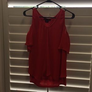 Rock and roll cow girl red shirt